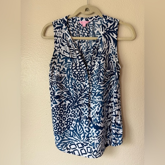 LILLY PULITZER Stacey Sleeveless Top - Picture 1 of 4